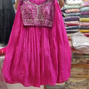 Pink Embroidered Adult Dress